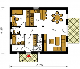 Grundriss des Erdgeschosses - PREMIER 179